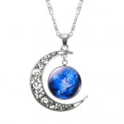 Cadenitas con dije de luna y galaxia - Imagen 2
