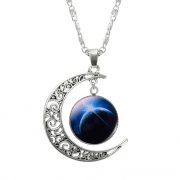 Cadenitas con dije de luna y galaxia - Imagen 4